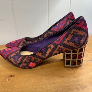 Brian Atwood Velvet Vero Cuoio Pumps - 9